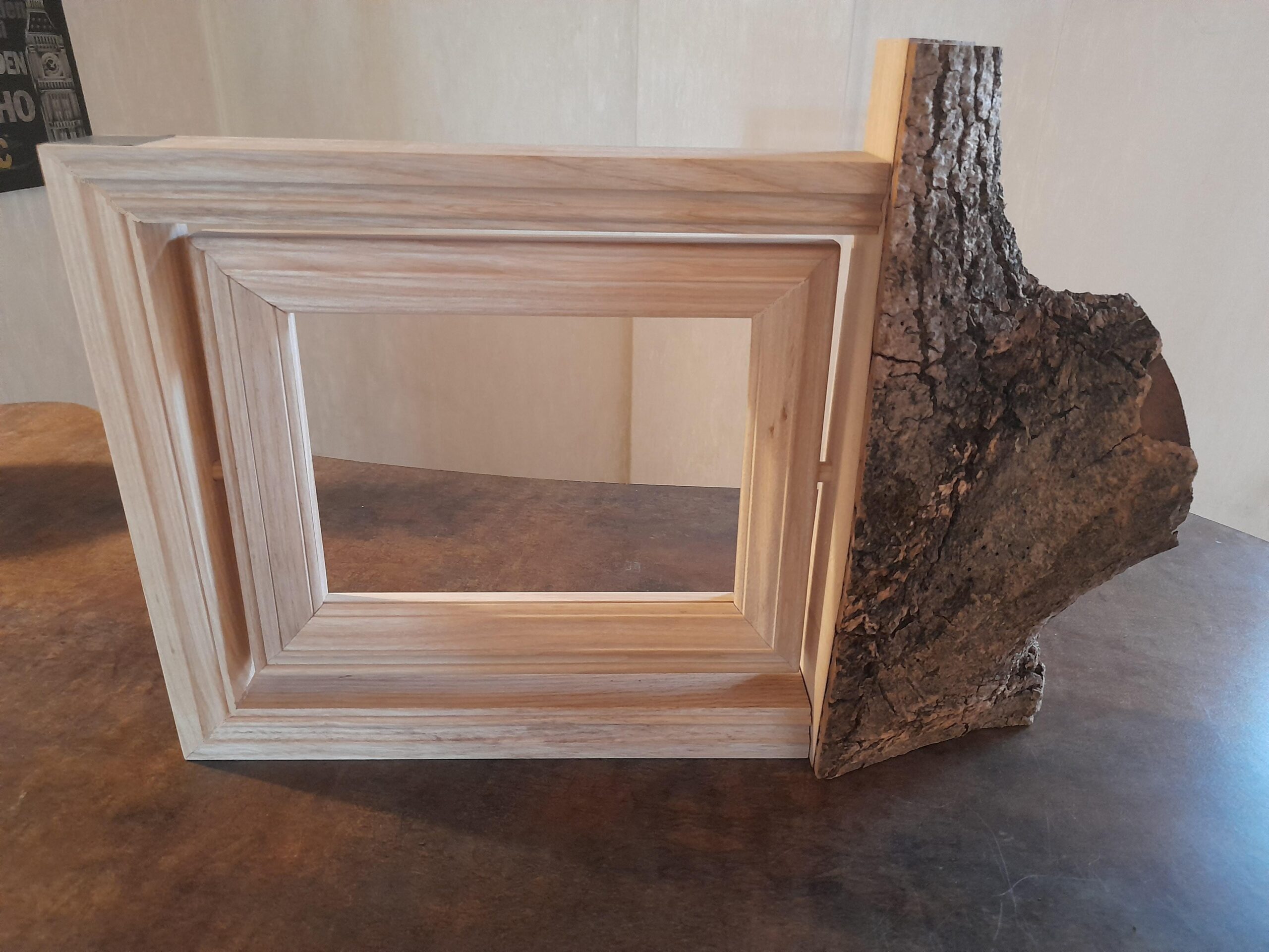 Cadre photo à poser, cadre photos en bois, cadre photo artisanal, cadre photo original, cadre photo style champêtre, cadre photo pièce unique, Bilderrahmen aus Holz, Design Bilderrahmen,