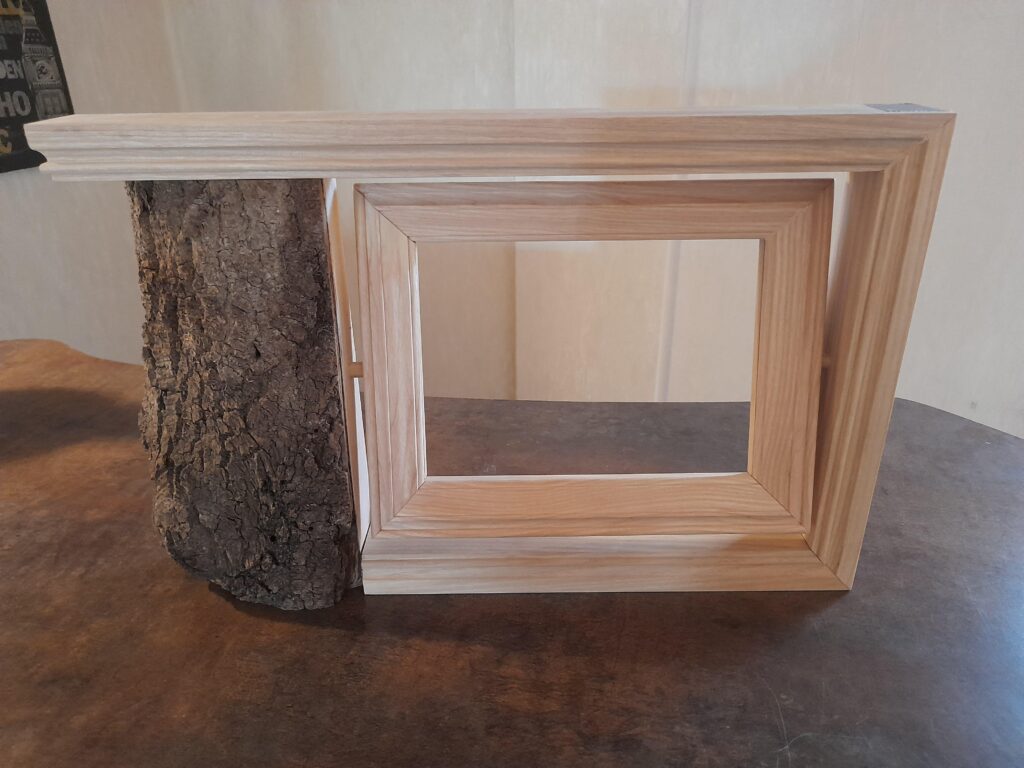 Cadre photo à poser, cadre photos en bois, cadre photo artisanal, cadre photo original, cadre photo style champêtre, cadre photo pièce unique, Bilderrahmen aus Holz, Design Bilderrahmen,