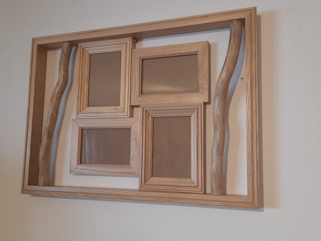 Cadre photo à poser, cadre photos en bois, cadre photo artisanal, cadre photo original, cadre photo style champêtre, cadre photo pièce unique, Bilderrahmen aus Holz, Design Bilderrahmen, cadre photos pêle-mêle