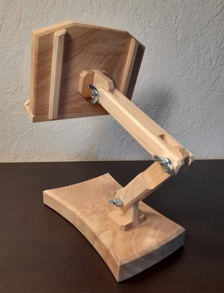 Support pour téléphone en bois, Support téléphone réglable, Support tablette, support de téléphone artisanal, support téléphone original, support téléphone en bois massif.