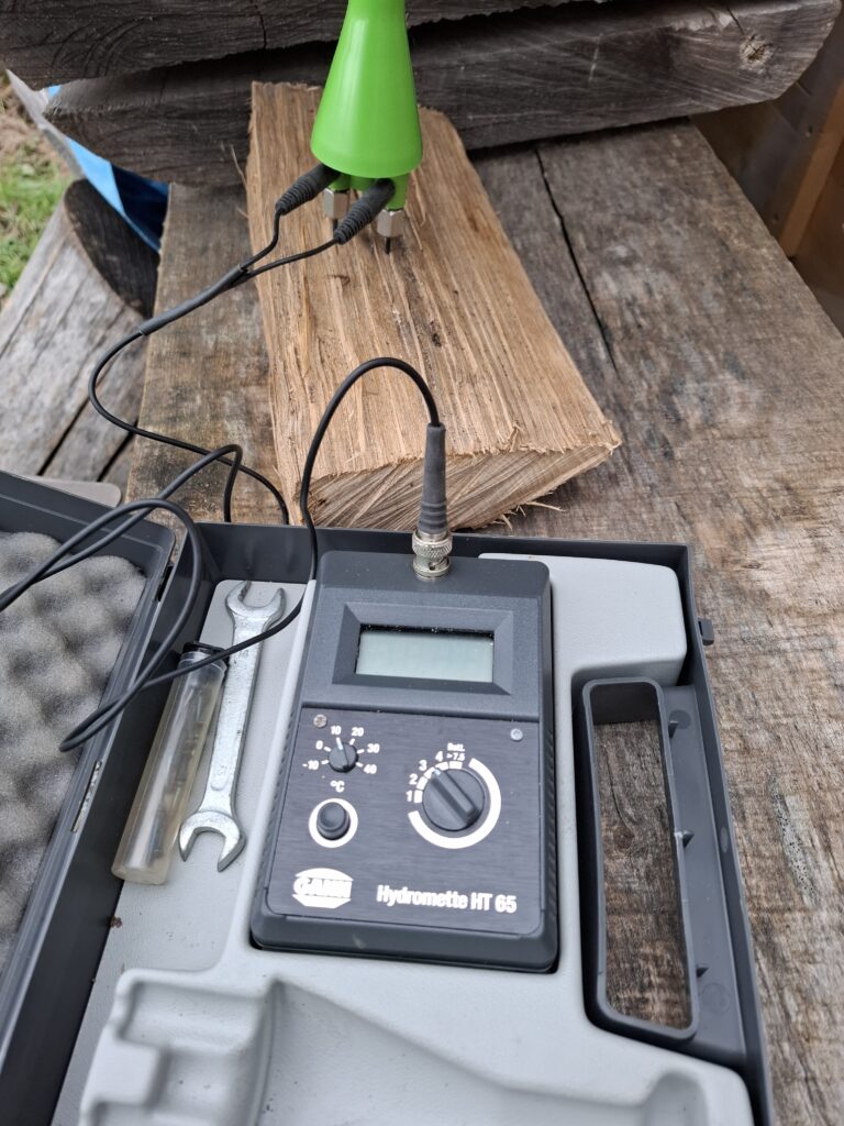 L'hygrométrie du bois, hydromette Gann HT65, contre l'humidité du bois.