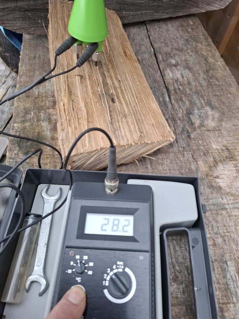 L'hygrométrie du bois, hydromette Gann HT65, contre l'humidité du bois.