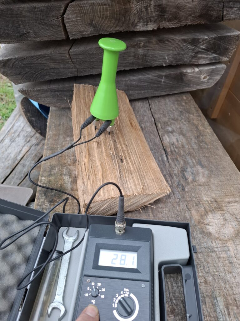 L'hygrométrie du bois, hydromette Gann HT65, contre l'humidité du bois.