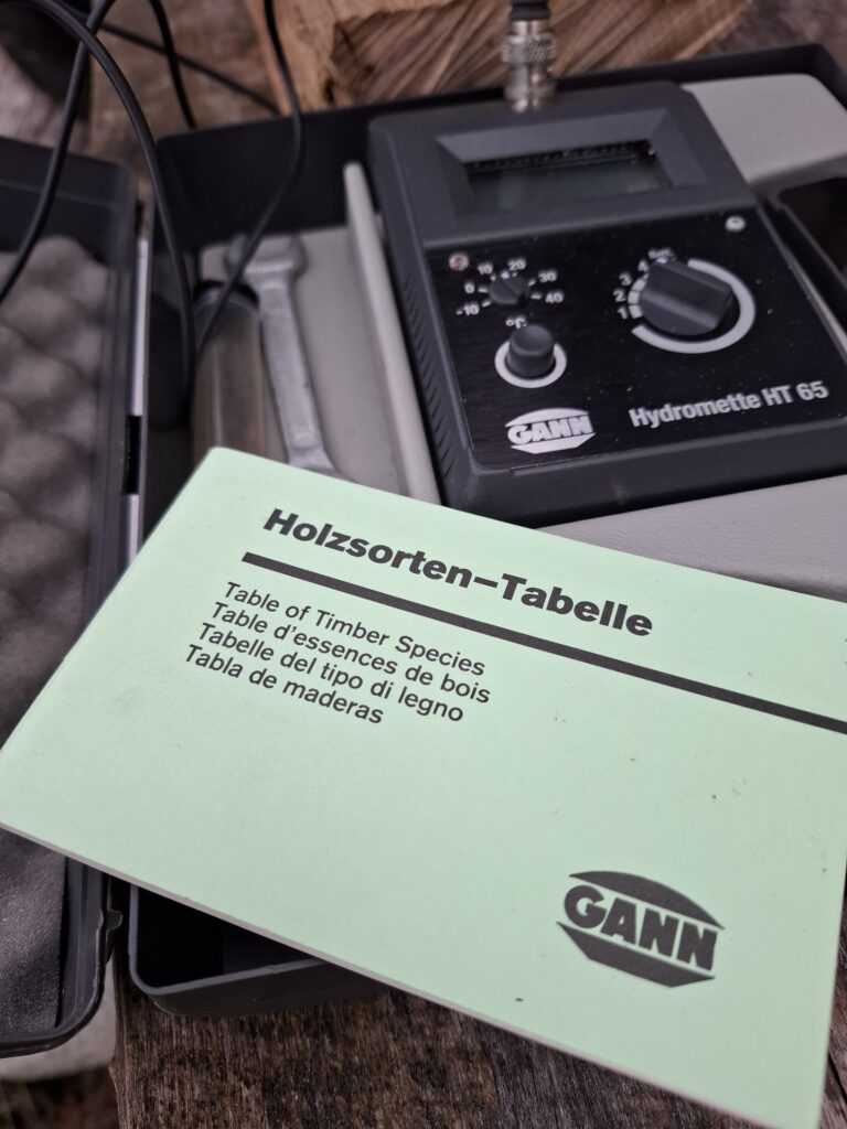 L'hygrométrie du bois, hydromette Gann HT65, contre l'humidité du bois.