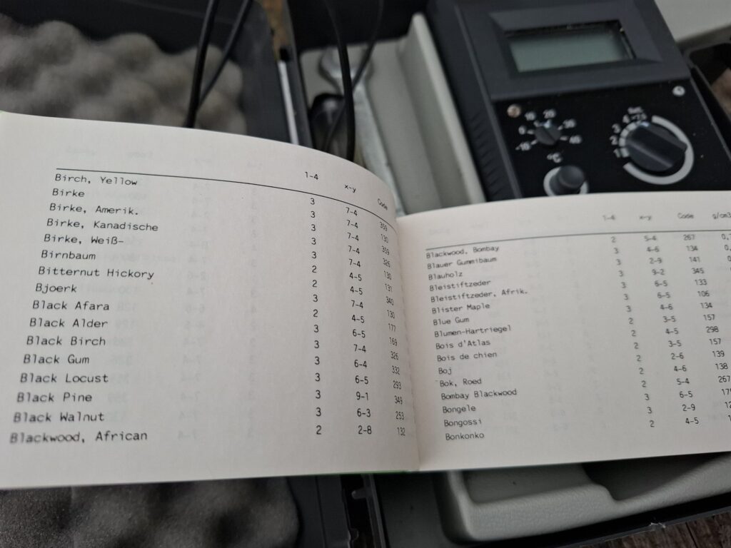 L'hygrométrie du bois, hydromette Gann HT65, contre l'humidité du bois.