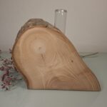 Soliflore tranche de bois