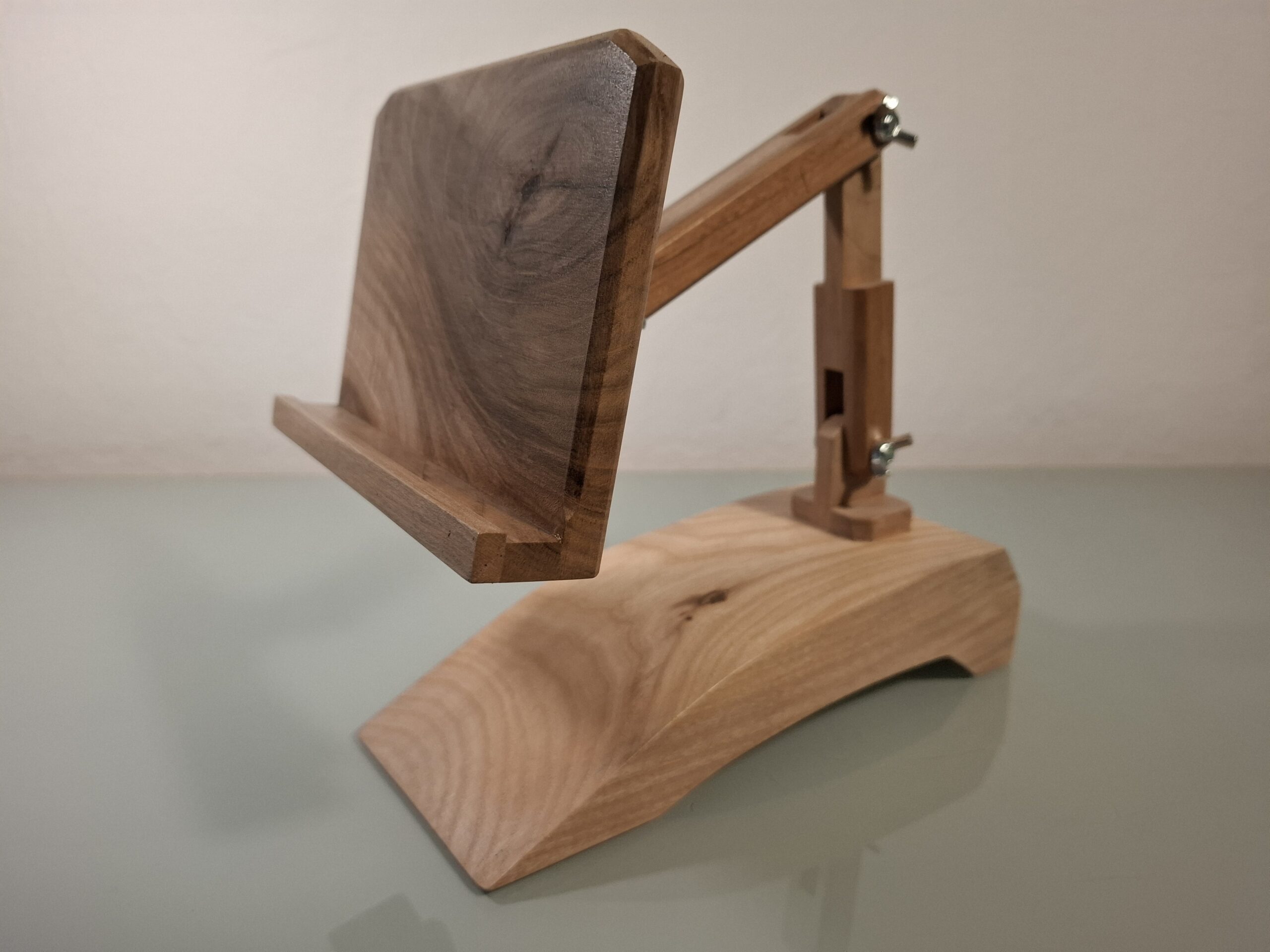 Porte Téléphone Réglable en Bois