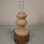 Soliflore cylindrique en bois