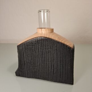 Soliflore en Bois Brûlé Tourné