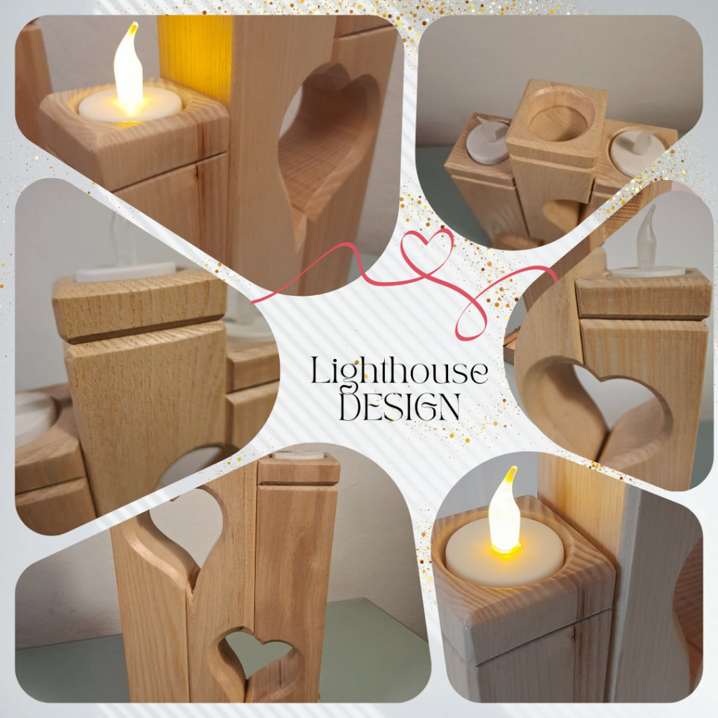 Un Bougeoir en Bois Massif : Élégance à l’état naturel.