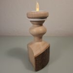 Bougeoir en Bois naturel