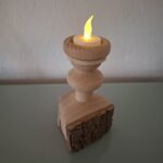 Bougeoir en Frêne Massif