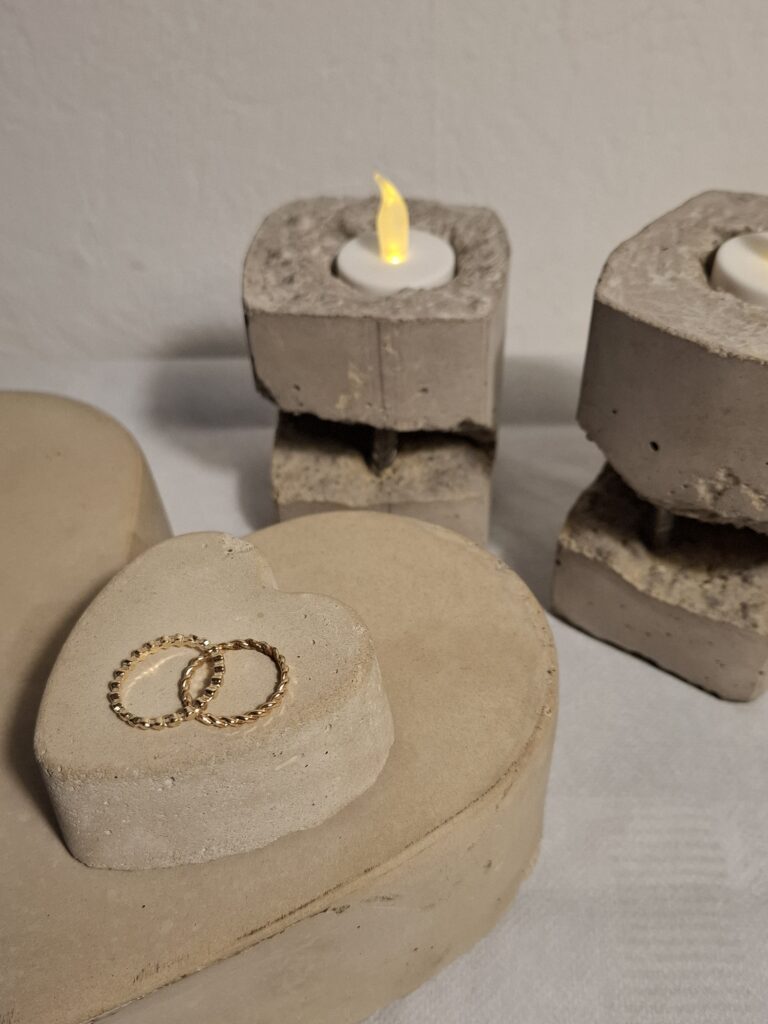 La Décoration de mariage en béton