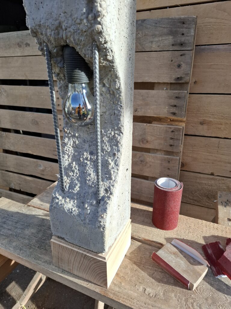 Un socle pour nos Lampes en Béton