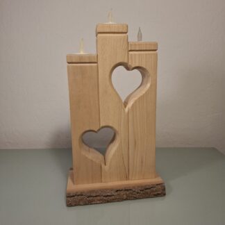 Bougeoirs en bois massif