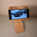 Supports téléphone en bois