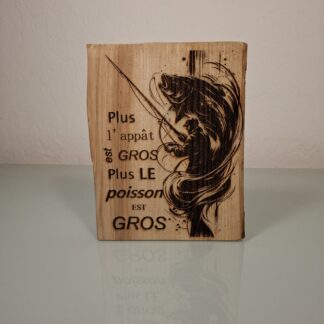 Trophées du pêcheur en bois