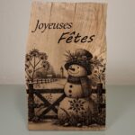 Gravure laser sur bois thème Noël