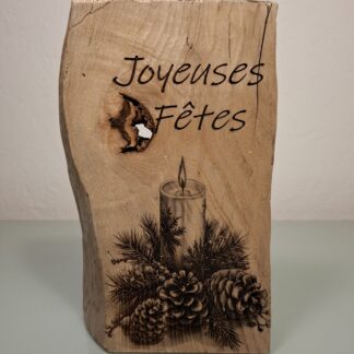 Déco d'hiver gravure laser