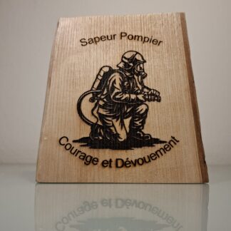 Déco à poser en bois thème Pompiers