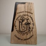 Déco trophée en bois thème Pompiers