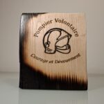 Déco pompiers à poser en bois