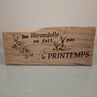 Une hirondelle ne fait pas...