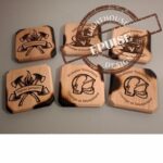 Sous-verres thème pompiers