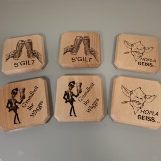 Sous-verres thème Alsace