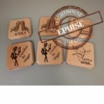 Sous-verres thème Alsace