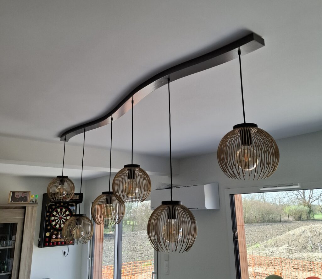 Un plafonnier unique et élégant