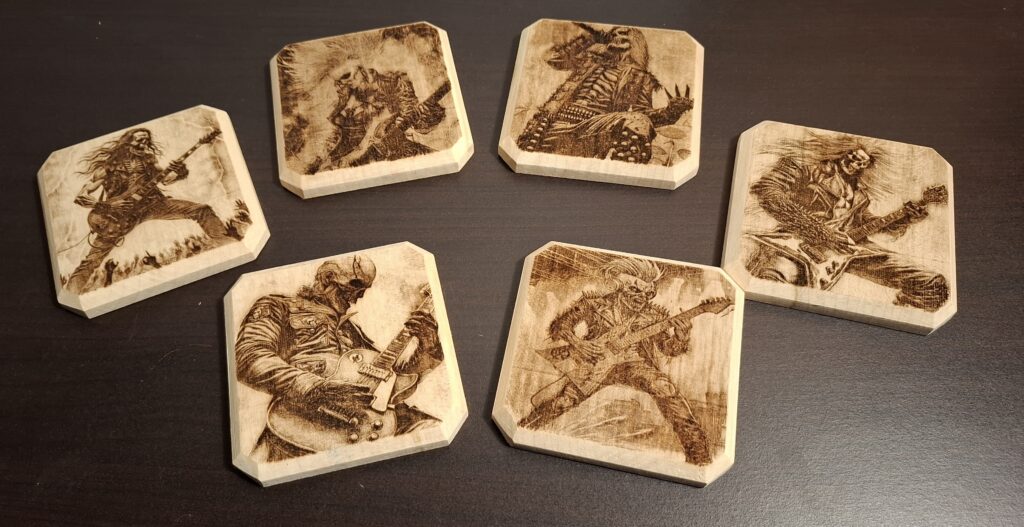 Dessous de verre hard rock voyage dans le temps