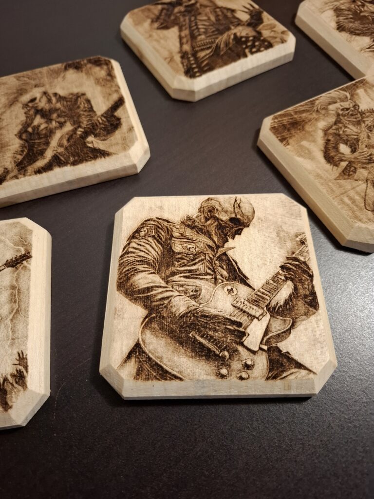 Dessous de verre hard rock voyage dans le temps