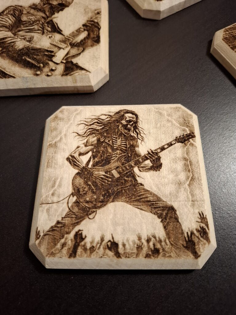 Dessous de verre hard rock voyage dans le temps