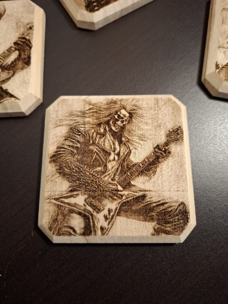 Dessous de verre hard rock voyage dans le temps