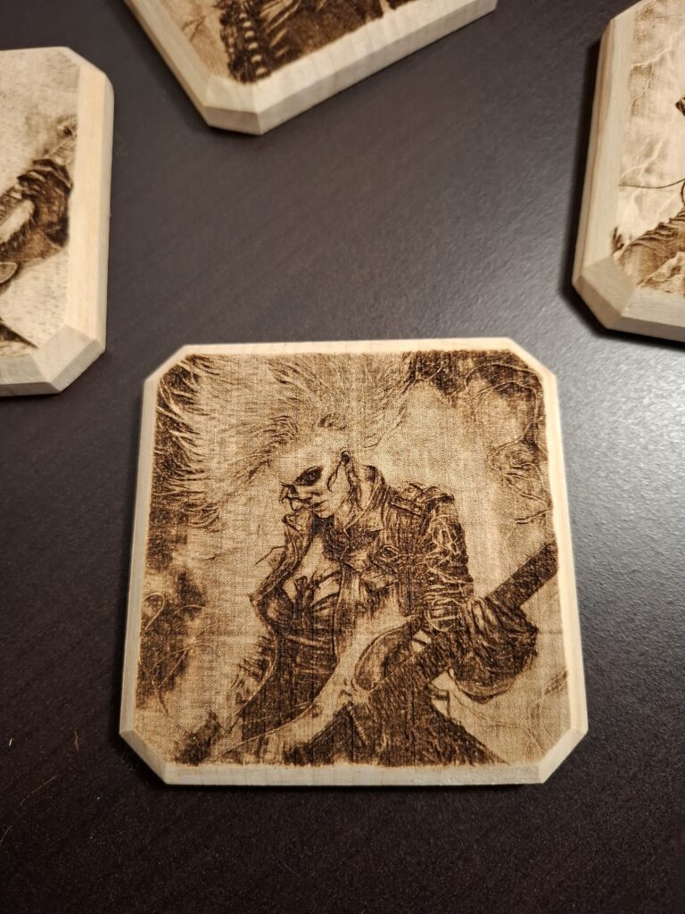 Dessous de verre hard rock