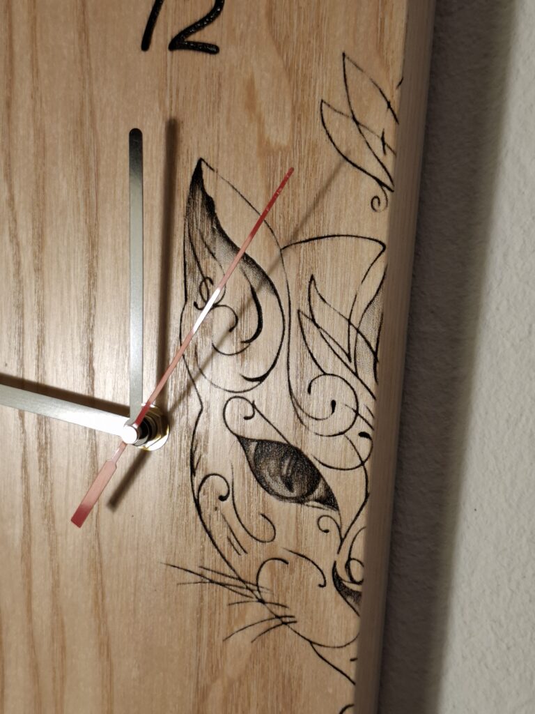 Horloge murale chat