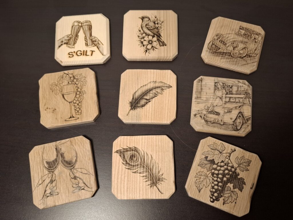 Tendances actuelles des sous-verres en bois