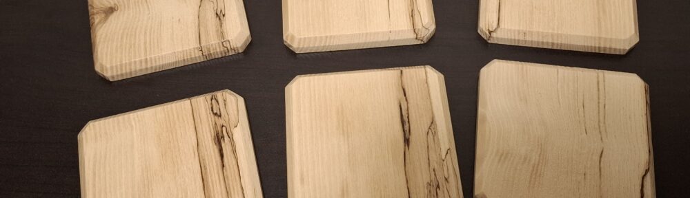Sous verre en bois de Frêne