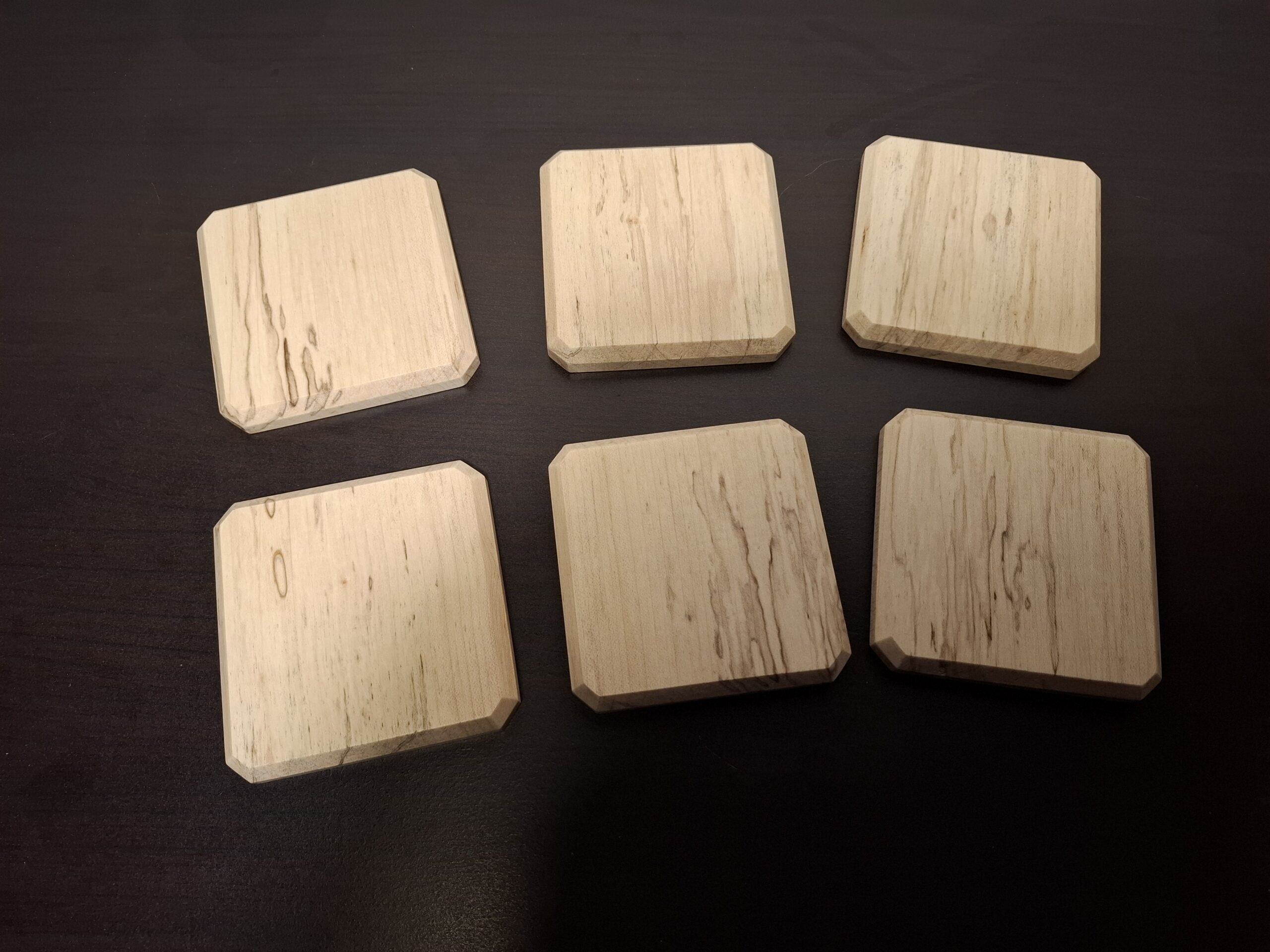 Sous-verre en bois de Hêtre, sous verre en bois.