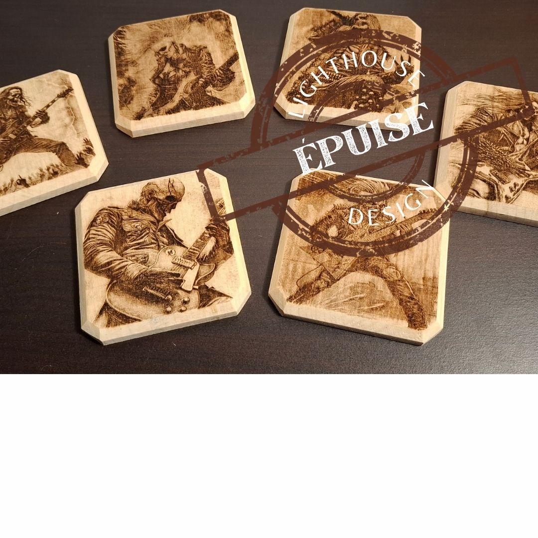 Sous verres thème Hard Rock