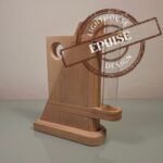 Soliflore en bois forme géométrique