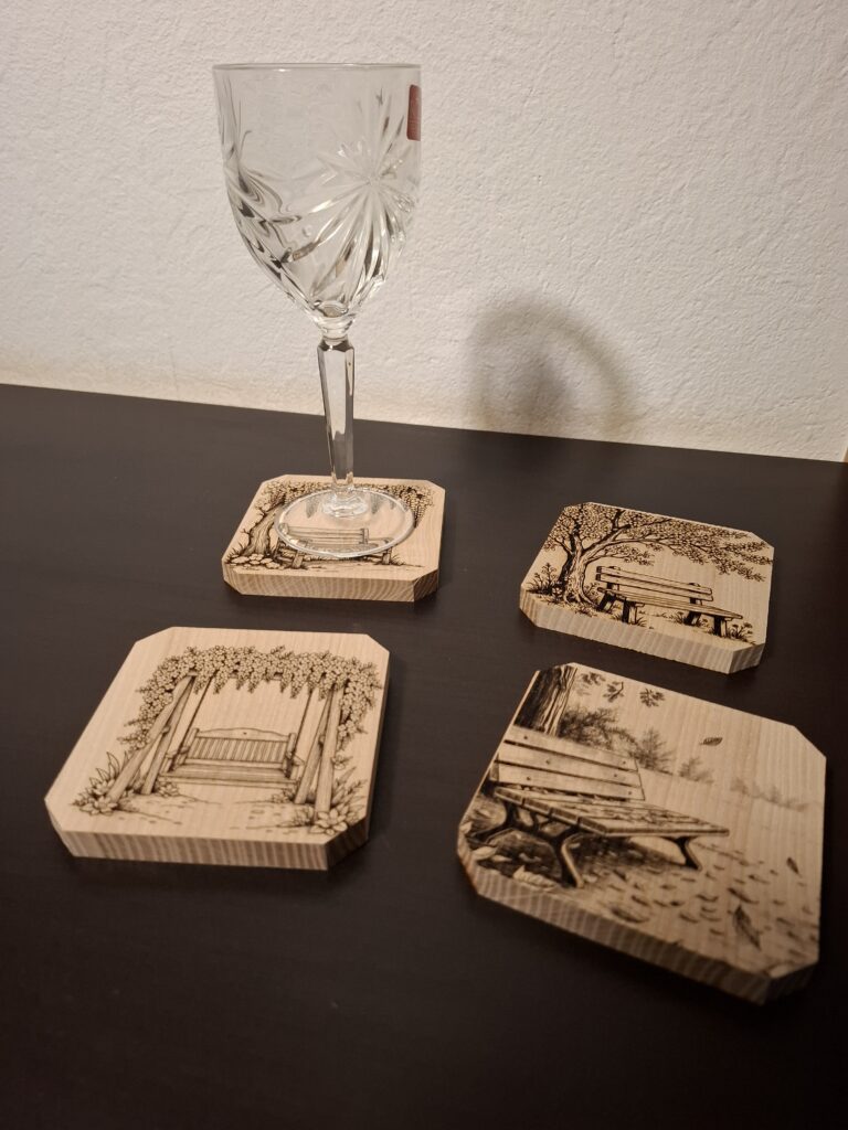 Décoration de table - Intégrer des sous-verres en bois
