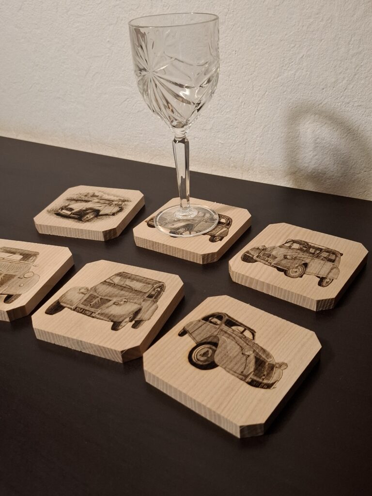 Décoration de table - Intégrer des sous-verres en bois