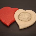 Duo de Cœurs en Frêne Massif - Artisanat Français